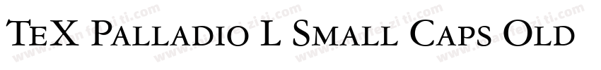 TeX Palladio L Small Caps Old Sty字体转换